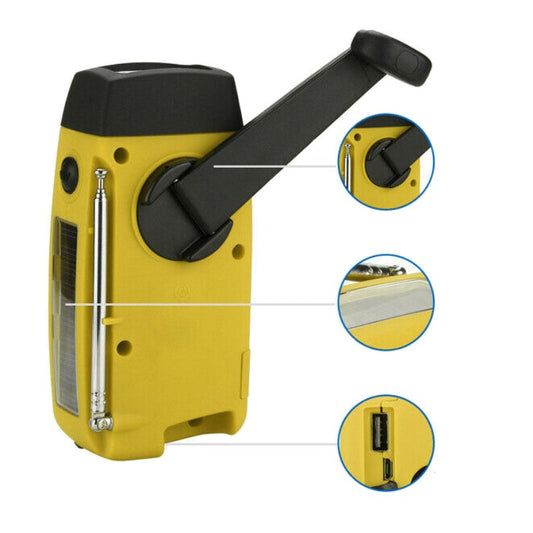 Radio d’Urgence Solaire Portable Multifonction