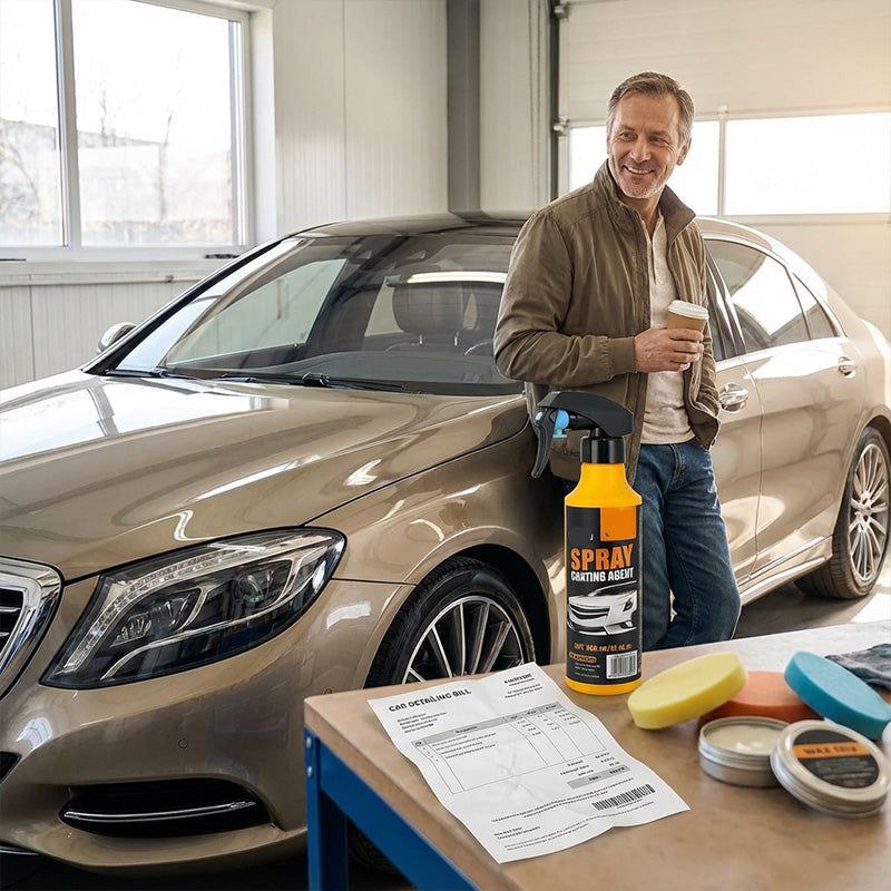 Spray céramique 3 en 1 SiO₂ Quick Coat – Lavage sans eau, brillance sans traces et protection anti-pluie