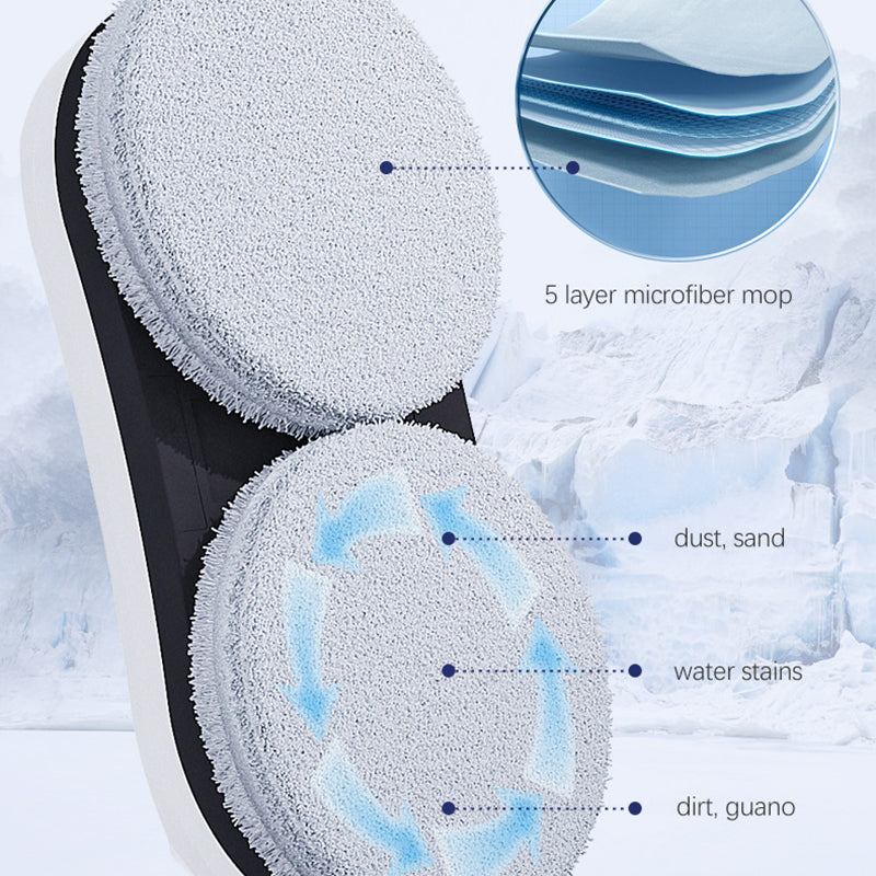 💎 Jusqu'à 63% de réduction ! 💎 Robot Nettoyeur de Vitres Intelligent et Automatique – AI Path, Double Balais Rotatifs & 20 Min UPS 🚀✨