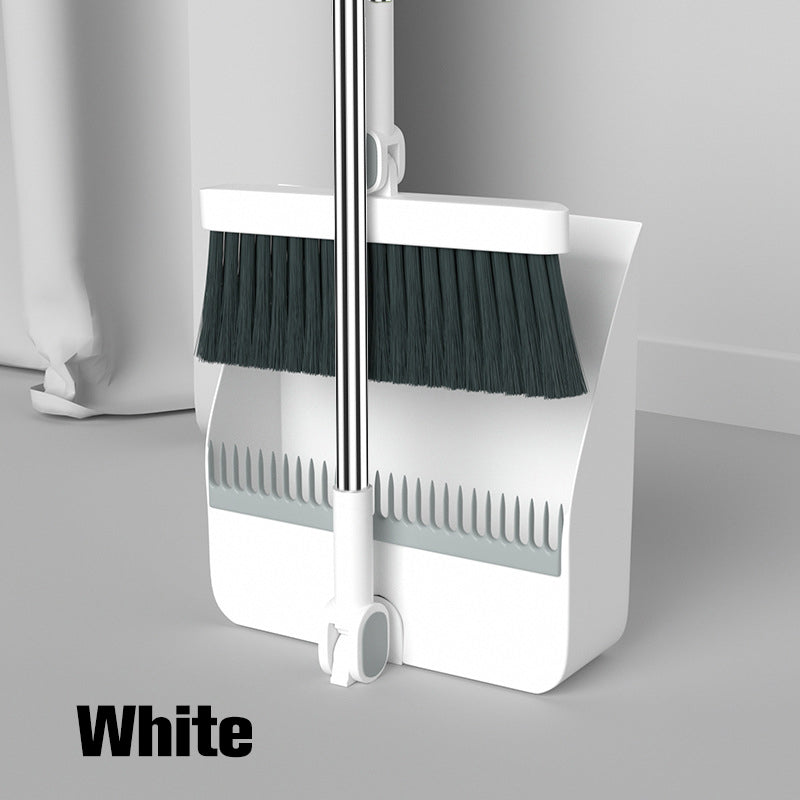 Ensemble pelle et balayette avec brosse pivotante à 180°