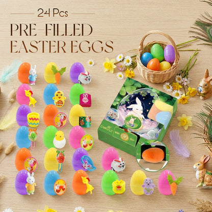 24 œufs de Pâques pré-remplis