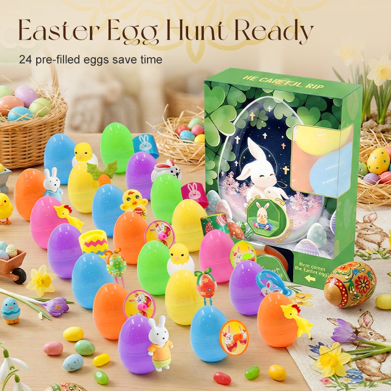 24 œufs de Pâques pré-remplis