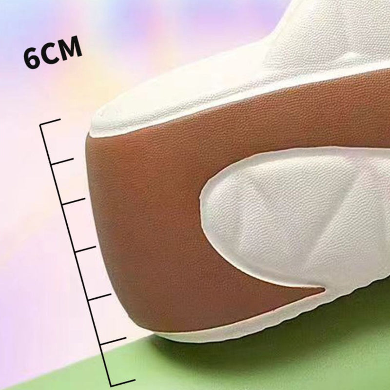 Tongs souples à plateforme bicolores pour femmes, été