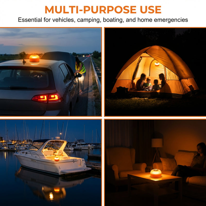 ⏳Spécial à durée limitée⏰Lampe d'avertissement d'urgence LED magnétique🚗✨