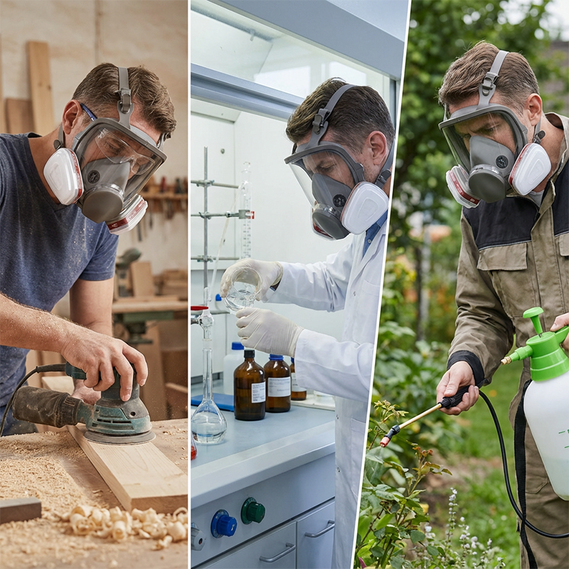 Masque respiratoire intégral avec système de filtration efficace