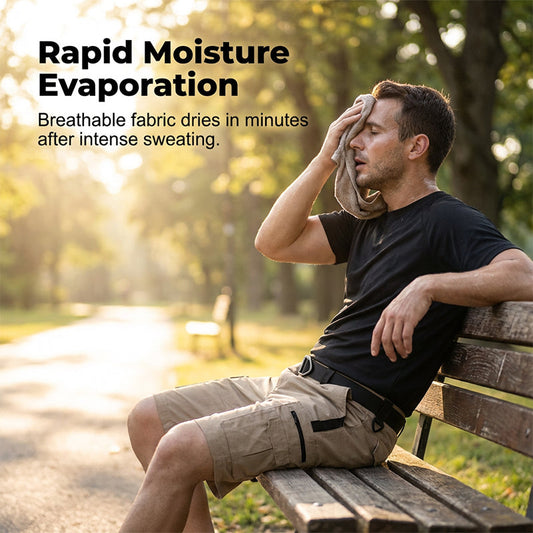 Short cargo tactique multipoches pour homme