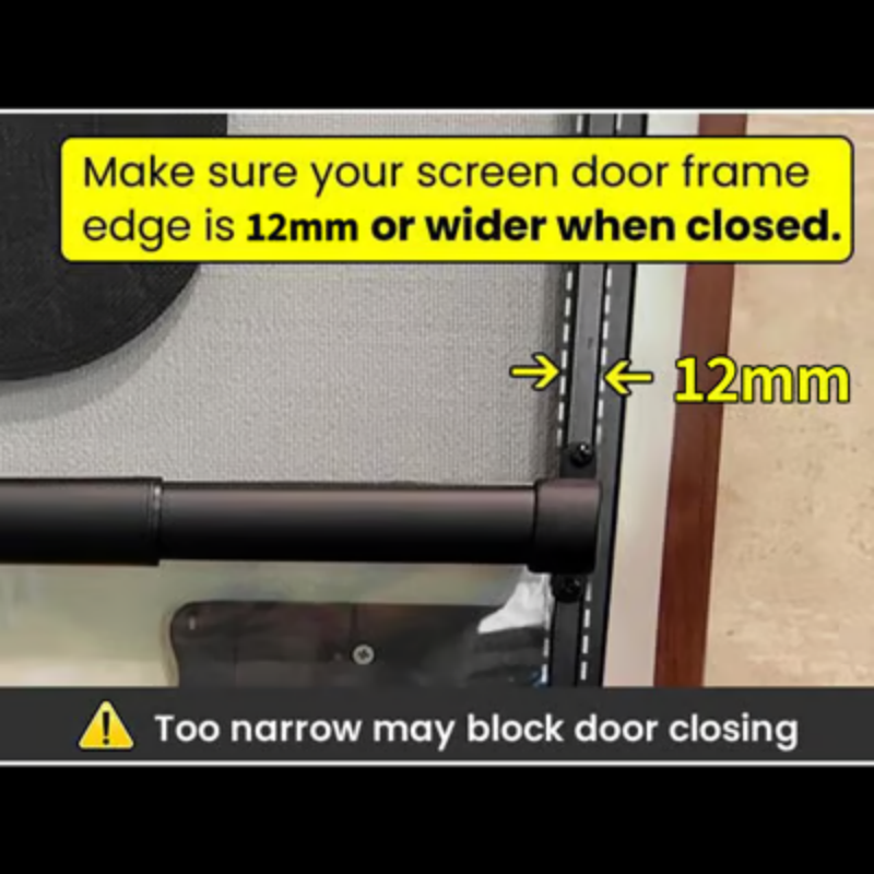 🚐 50% DE RÉDUCTION! 🔧 Barre de Poignée en Aluminium pour Porte Moustiquaire de Camping-Car – Robuste, Légère & Installation Facile 🏕️