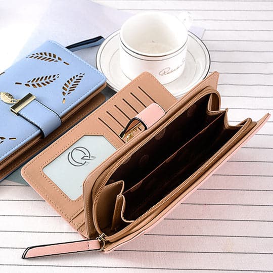 Long sac ¨¤ main pour femme avec motif de feuilles