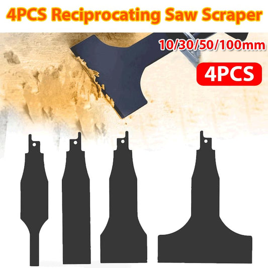 Pousbo® 4pcs Reciprocating Saw Scraper (grattoir pour scie à guichet)