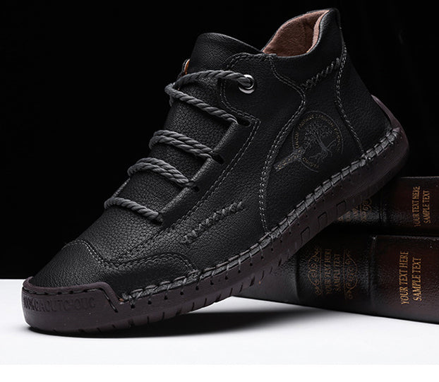 🔥Dernier jour, prix super bas🔥【 Fait à la main 】Chaussures d'extérieur en cuir véritable