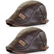 Vente chaude de vacances à 40 % de réduction - Béret en cuir nouvelle mode