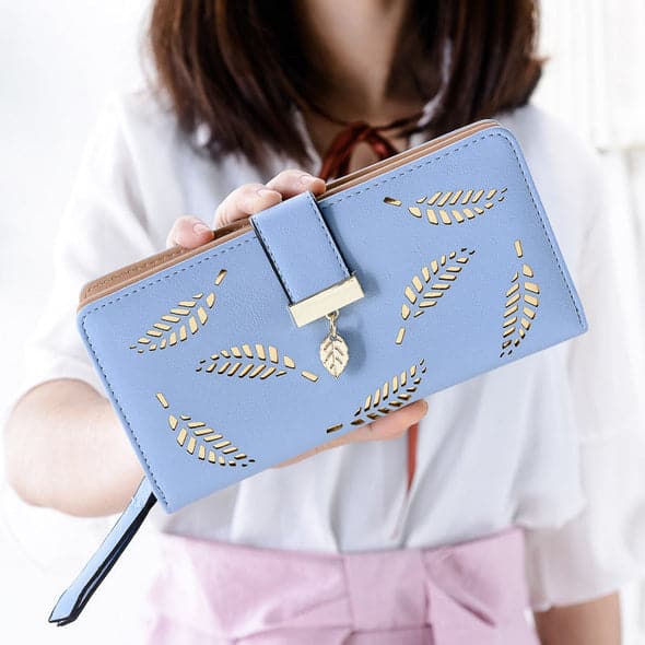 Long sac ¨¤ main pour femme avec motif de feuilles