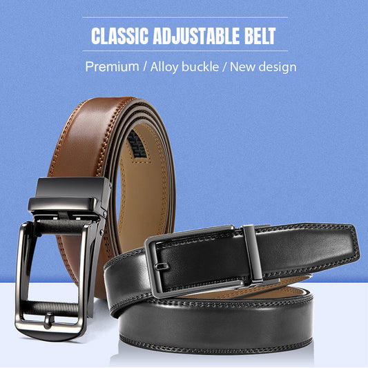 Ceinture ajustable classique sans trous pour hommes