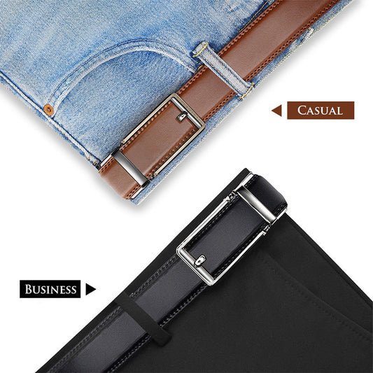 Ceinture ajustable classique sans trous pour hommes