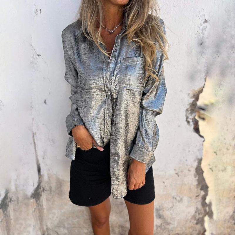 Chemise à col décontractée et à la mode pour femmes