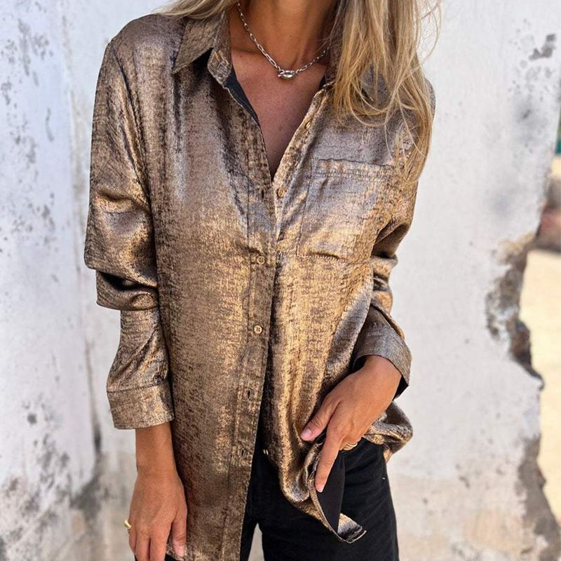 Chemise à col décontractée et à la mode pour femmes