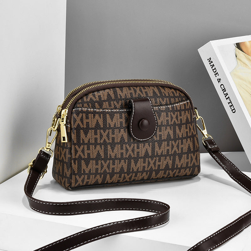 Petit cartable imprimé vintage pour femmes