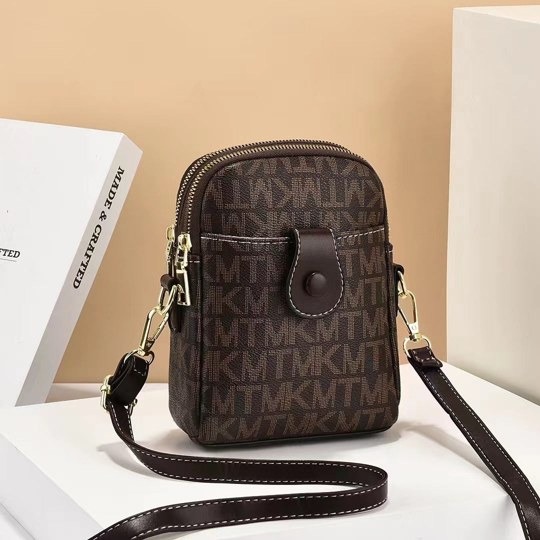 Petit cartable imprimé vintage pour femmes