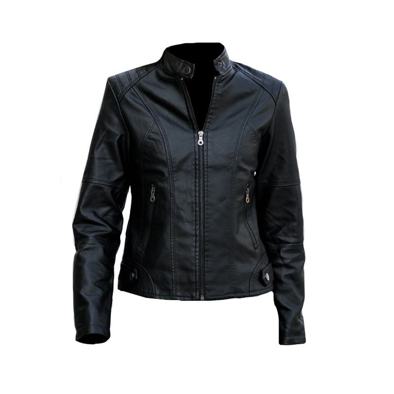 Veste en Cuir Élégante et Unique pour Femmes