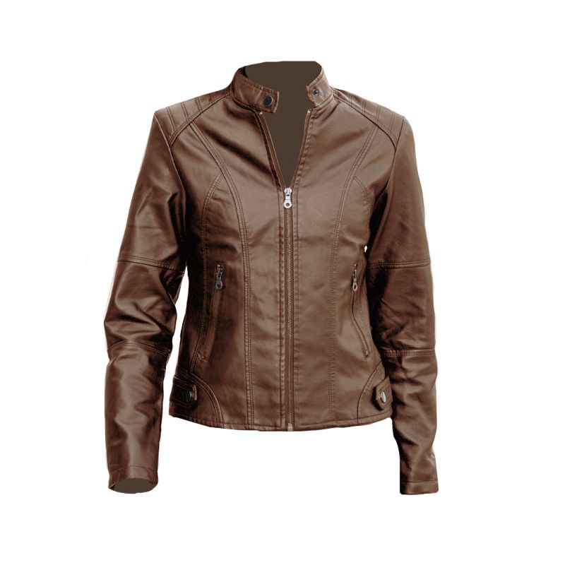 Veste en Cuir Élégante et Unique pour Femmes